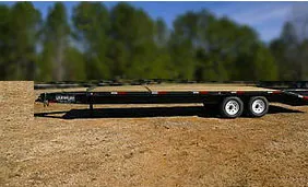 24FT Pintle Hitch Deckover JobSite Trailer