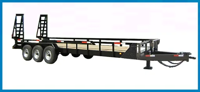Tri-Axle 24ft JobSite Trailer with Sides