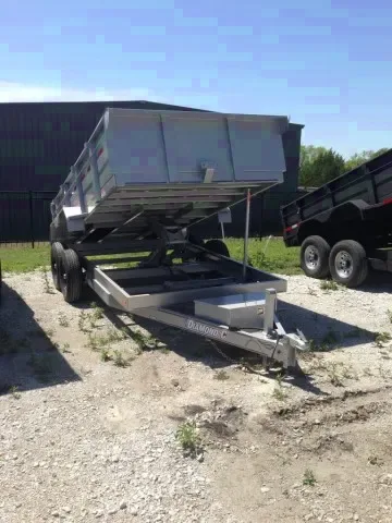 14ft. Silver Dump JobSite Trailer