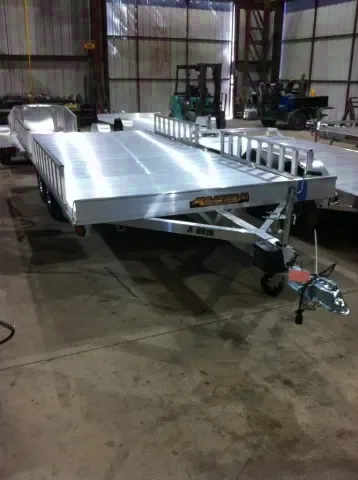 16ft All Aluminum Tandem Axle Deck Over Trailer