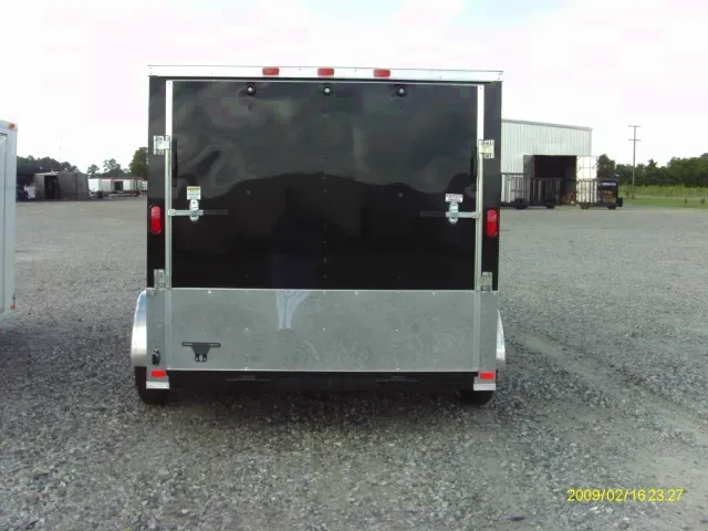 12ft Enclosed Cargo Trailer Wrap Around Diamond Plating