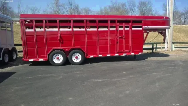 Red Stock Trailer GN 20FT