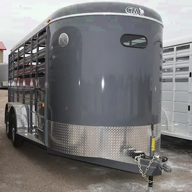 Charcoal 16ft Livestock Trailer BP