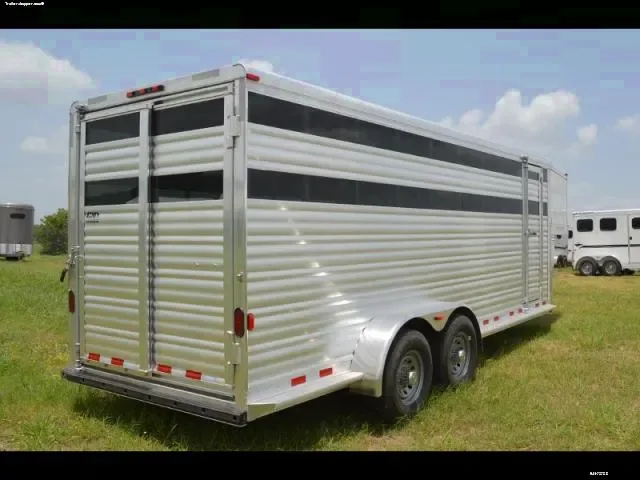 Aluminum 20ft Livestock Trailer w/Side Door