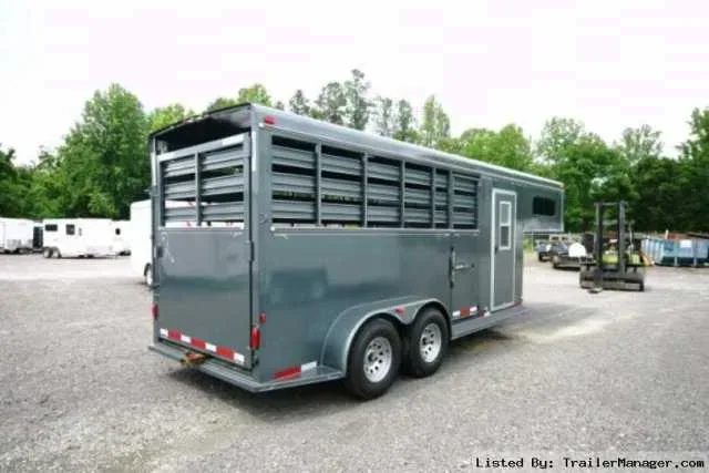 GRAY GN 20FT STOCK COMBO TRAILER