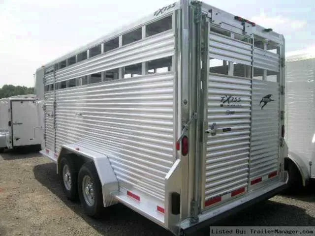 16 ft Gooseneck Livestock Trailer w/Spare Mount