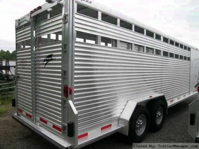 24ft Gooseneck Stock Trailer w/7000 lb Axles