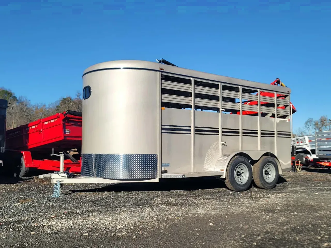 Livestock/Horse Trailer 2026 6X16 Bee Trailers 6×16 Livestock Bumper Pull Trailer -agls616-277922 6 ft. x16 ft.