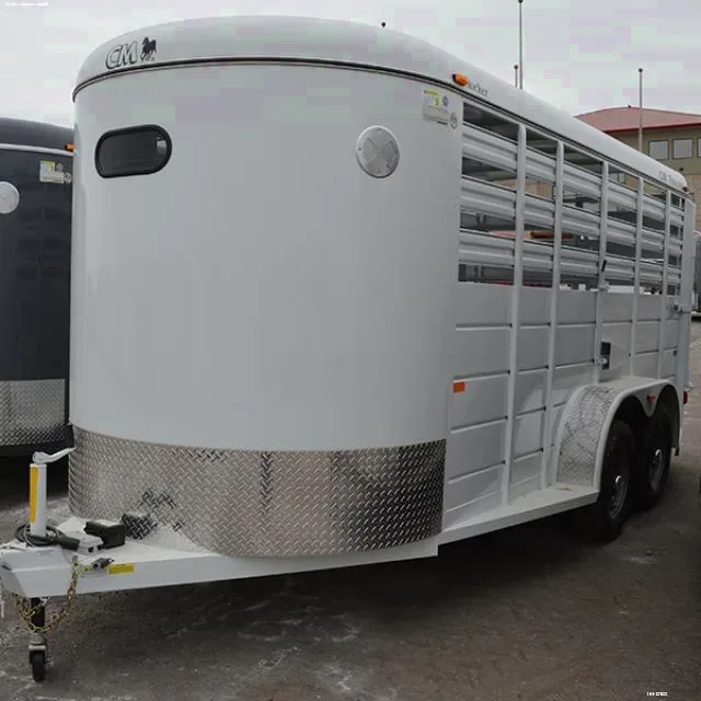 Bumper Pull14ft Livestock Trailer w/Spare Mount