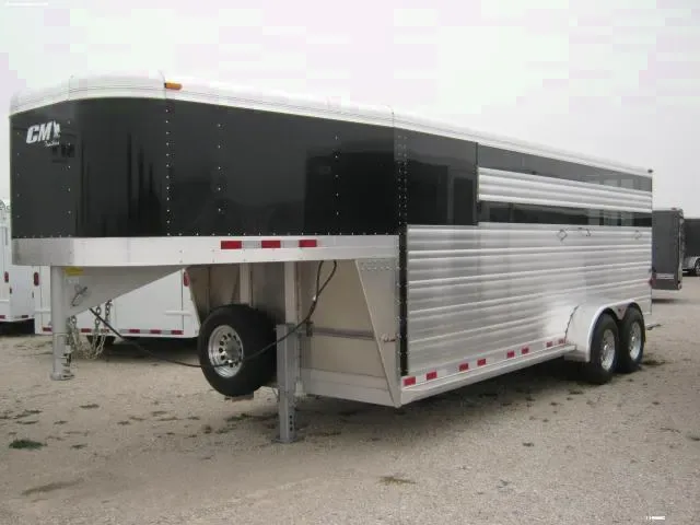20ft Black/Aluminum GN with 2-6000lb Axles