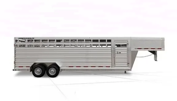 24ft Aluminum Gooseneck Livestock Trailer