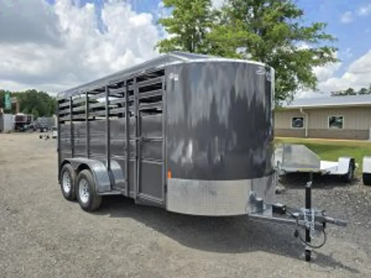 Livestock/Horse Trailer 2026 6X16 Delta Trailers 500ES livestock trailer with swing door and ramp -AGLS616-071320 6 ft. x16 ft.