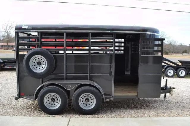 14ft Steel Bumper Pull Livestock Trailer