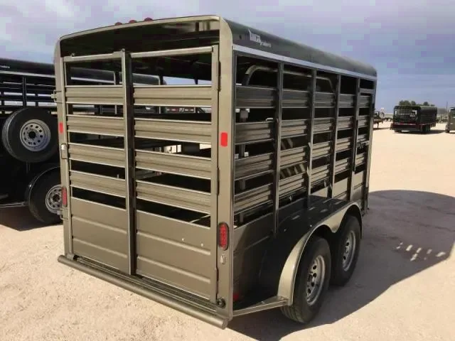 Brown 14ft Steel Stock Trailer