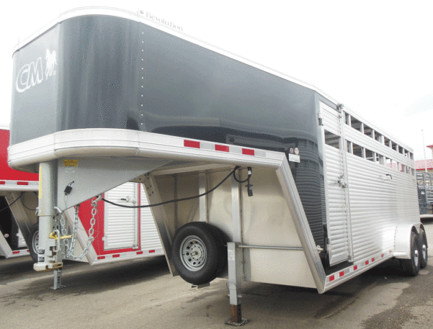 20ft Aluminum Stock Trailer w/Center Gate