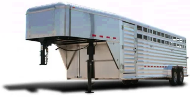 24ft Aluminum Cattle Trailer w/Center Gate