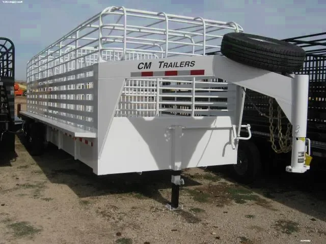 24ft Gooseneck Steel Stock Trailer