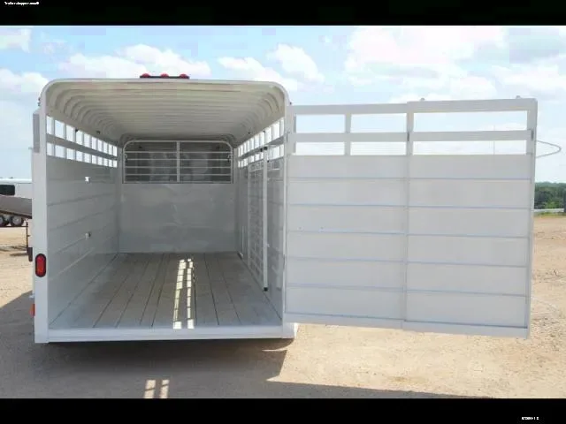 20ft Gooseneck High Side Stock Trailer