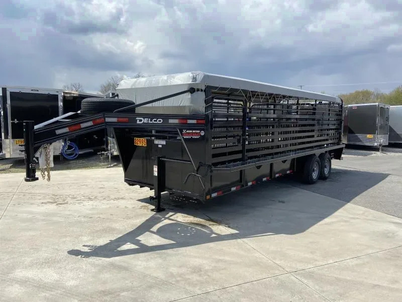 2025 Delco 6.5x24 Livestock Trailer - Edgerton, OH