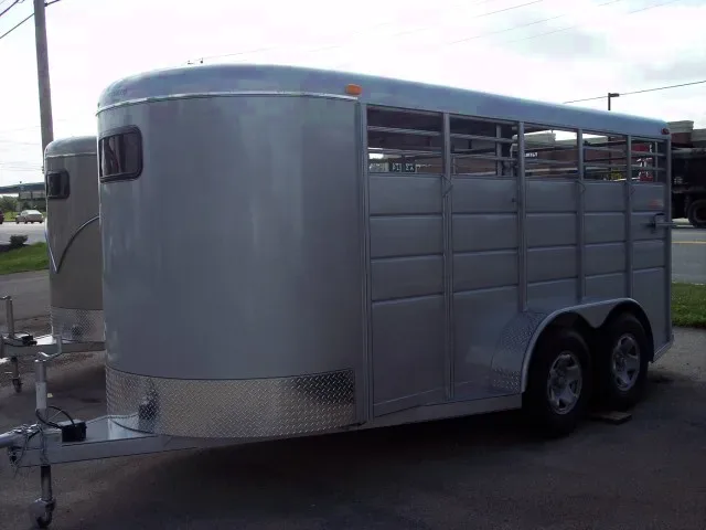 Silver 16ft Livestock Bumper Pull