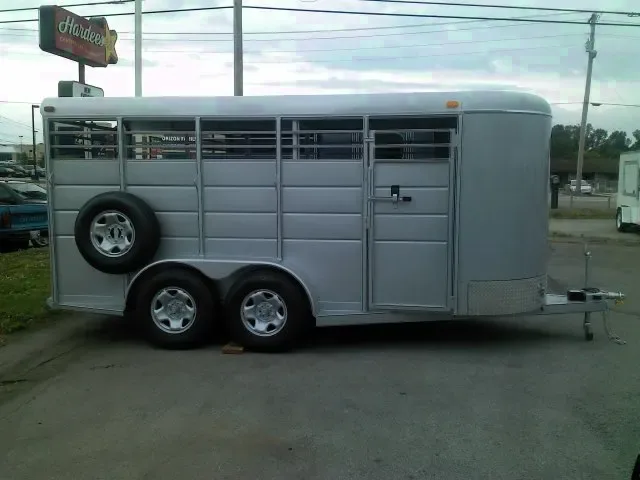 Steel 16ft Bumper Pull Stock Trailer