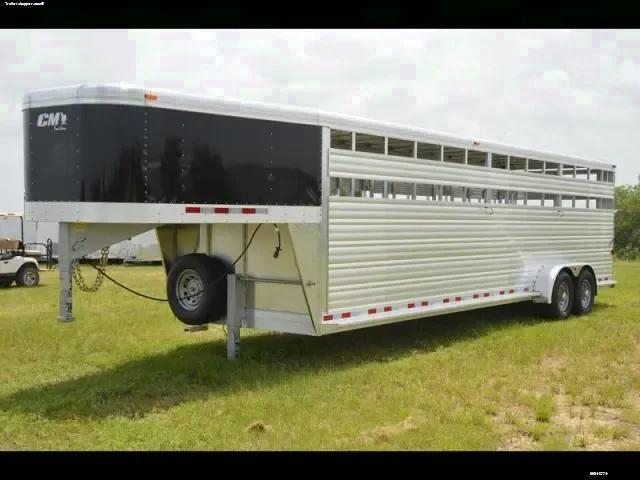 Aluminum 28ft Cattle Trailer Gooseneck