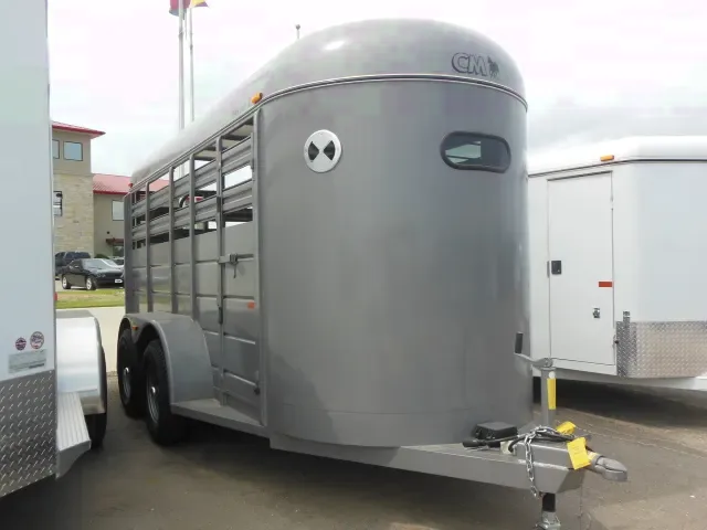 14ft Steel Frame Bumper Pull Livestock Trailer