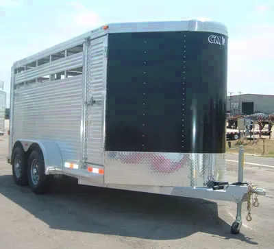 16ft Bumper Pull V-Nose Livestock Trailer