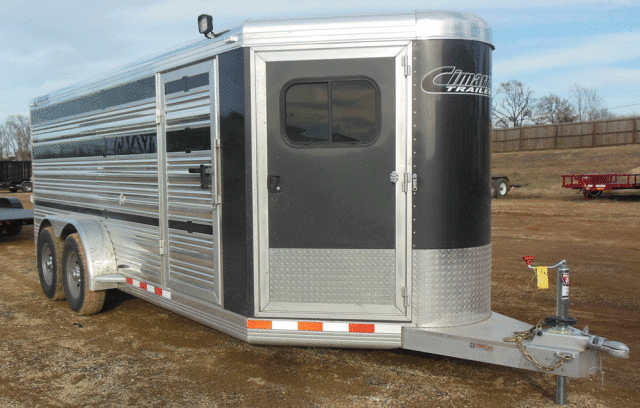 20 ft Bumper Pull Aluminum Livestock Trailer