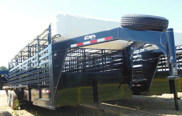 24 ft Steel Livestock Trailer w/Tarp