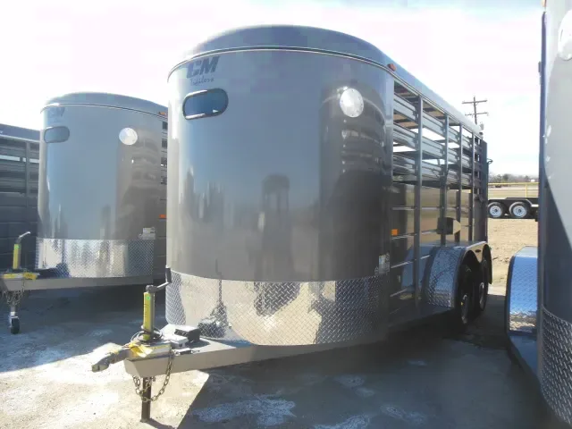 14ft Steel Frame Bumper Pull Livestock Trailer