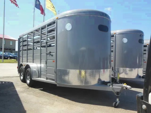 16ft Steel Frame Livestock Trailer w/Treated Floor