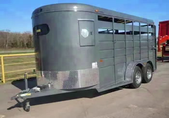 16ft Gray Stock Combo Trailer