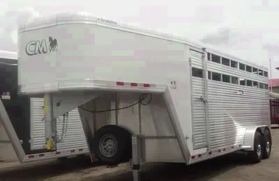 20ft  Aluminum Stock Trailer w/Escape Door