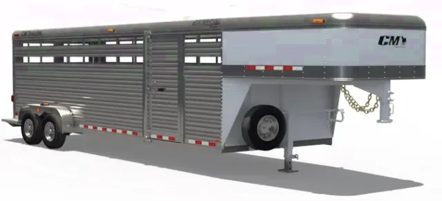 24 ft livestock trailer with side ramp