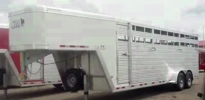 24ft Gooseneck Trailer w/2 Center Gates