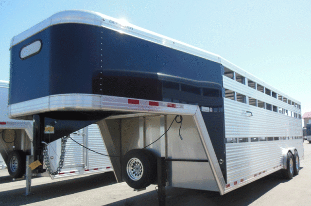 24ft Stock Trailer w/ Escape Door