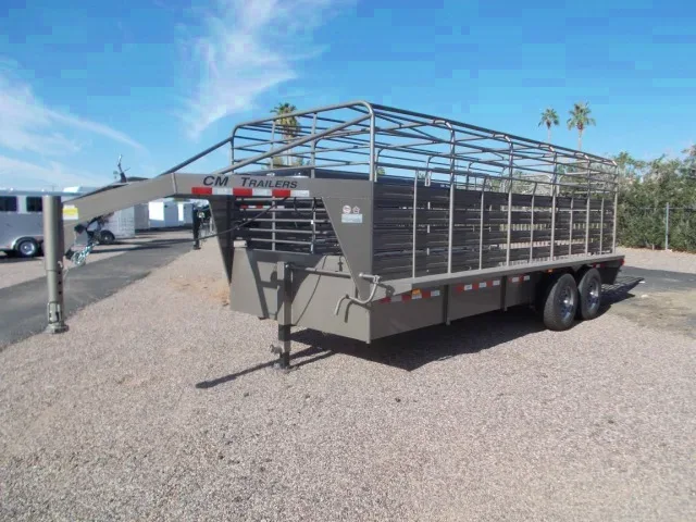 20ft Charcoal Bar Top Cattle Trailer