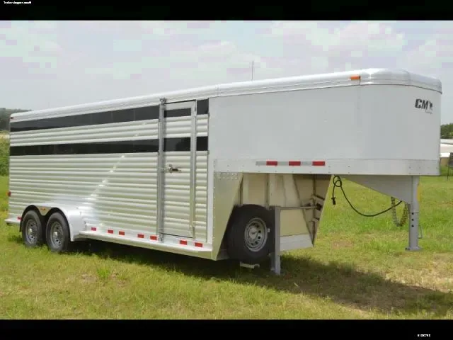 20ft Aluminum Stock Trailer w/Side Door