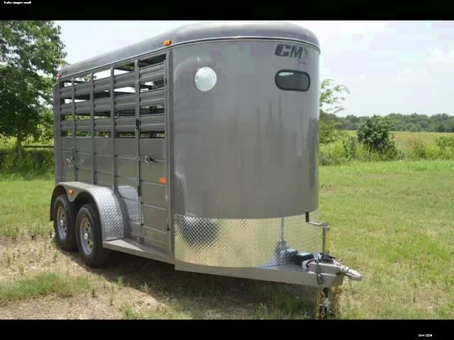 Grey BP 14ft Steel Frame Livestock Trailer