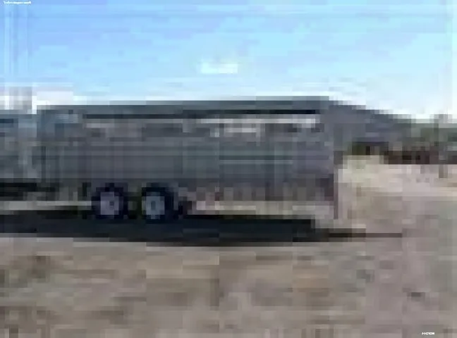 20FT Stock Trailer-Full Metal Top