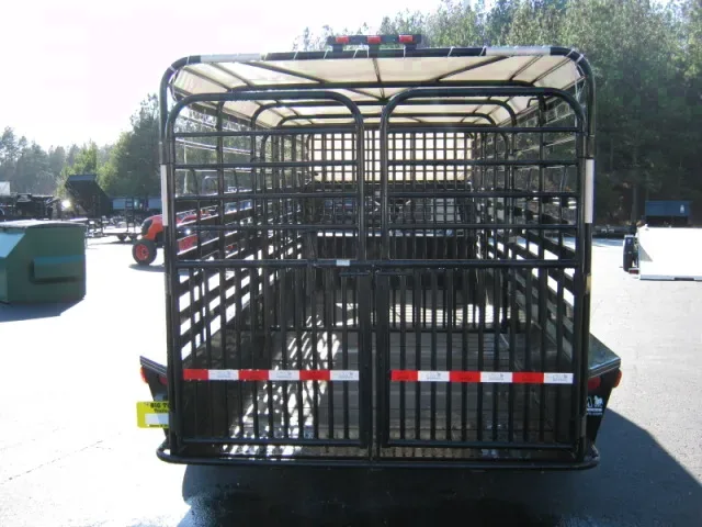 Black 20ft Livestock Trailer - Haul Heavy Loads