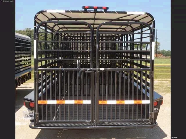 32ft Livestock GN with Bar Top w/Covered Tarp-Black