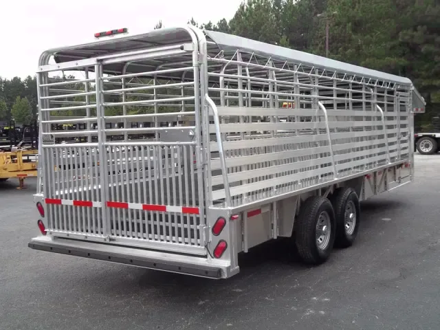 24ft ALL ALUMINUM Livestock Trailer-GN