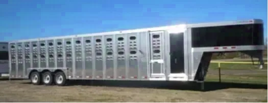 8x36 Gooseneck Stock Trailer w/4ft Dressing Room