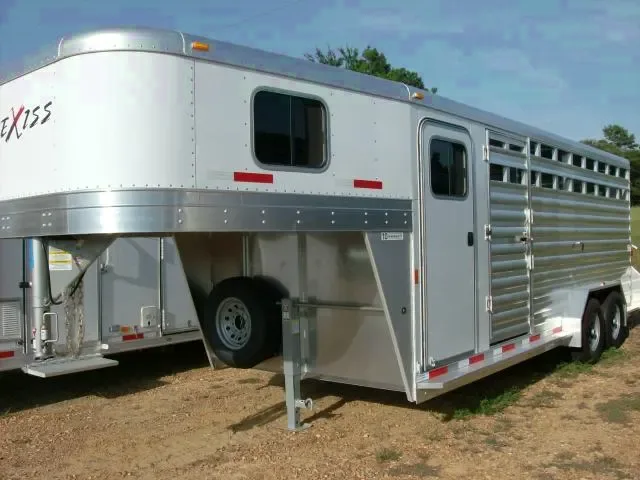 20ft GN Aluminum TA Stock trailer