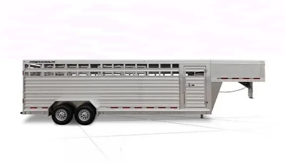 24ft Aluminum Gooseneck Livestock Trailer