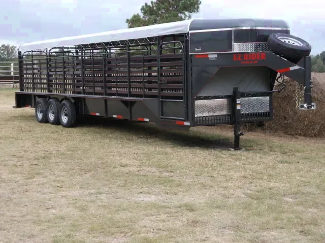 2025 EZ Rider Challenger 32' Gooseneck Livestock Trailer