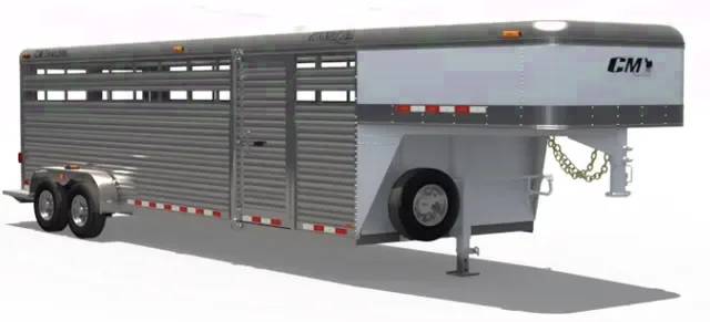 24 ft livestock trailer with side ramp
