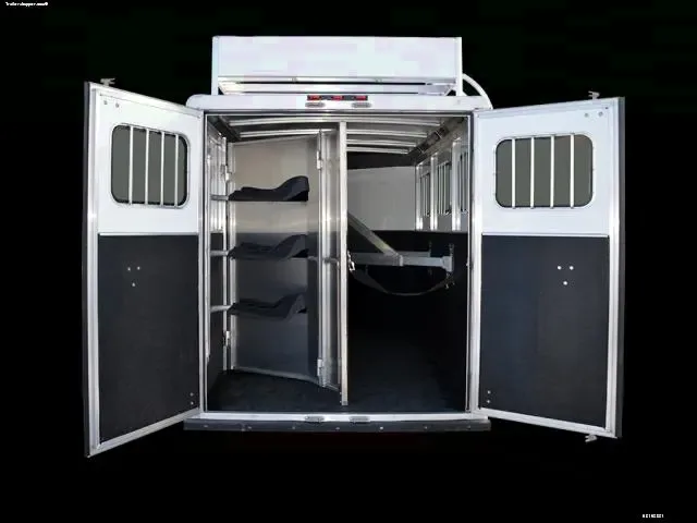 2 Horse  Slant Load All Aluminum w/Double Rear Doors